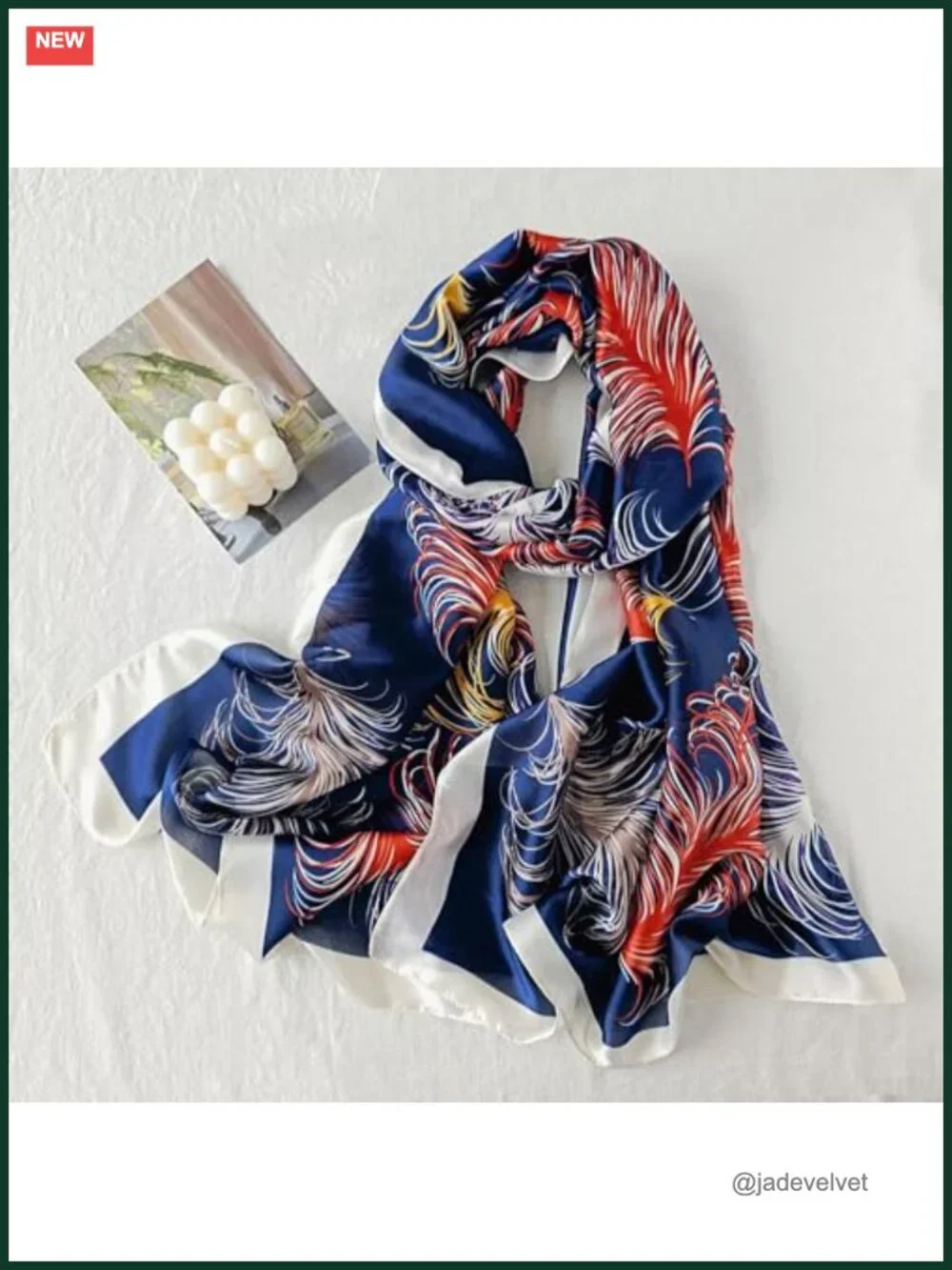 Silk Feel Scarf Long Shawl Wrap for Women Satin Large Beach Cover Up Travel